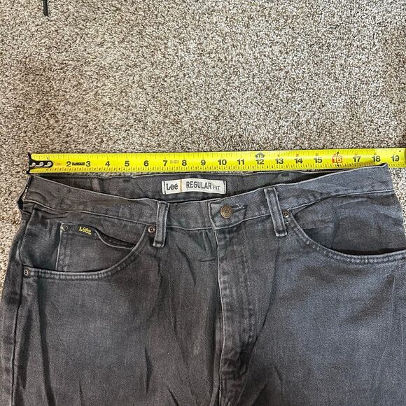 LEE Men's Regular Fit Denim Jeans Size 38X32 In Dark Wash - Picture 8 of 9